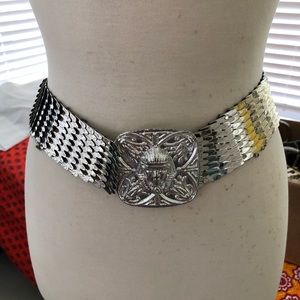 Vintage,  Silver Stretch Belt Women’s
